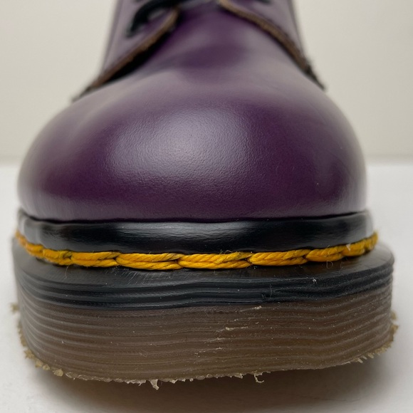 Vintage Dr. Martens England Purple Double Stitch 8 Eye Boots UK 6 - Picture 9 of 16